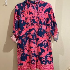 Lilly Dress - Medium - Pink & Blue